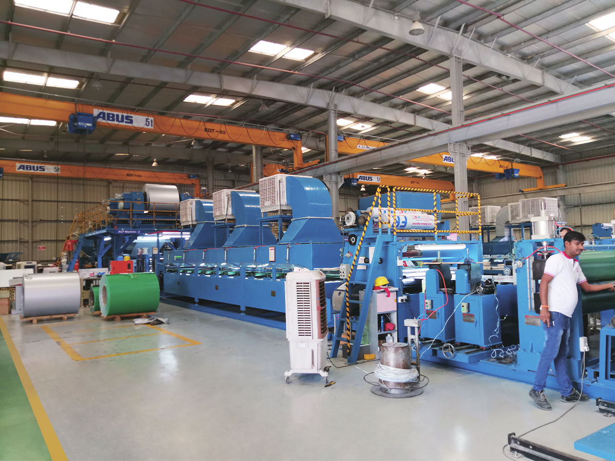 Dây chuyền sản xuất tấm composite kim loại (nhôm)